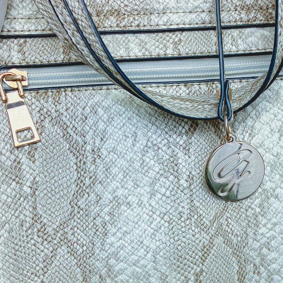 Women's Designer Snake Skin Style Luxury Shoulder Bag Purse Galian New York - Picture 12 of 13